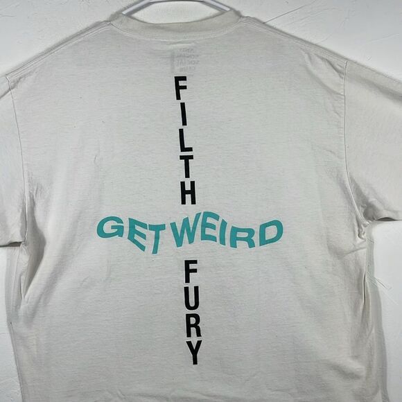 🔥 ANTI SOCIAL SOCIAL CLUB X NEIGHBORHOOD WHITE 'FILTH FURY' T-SHIRT Sz XL - EUC - Picture 7 of 8